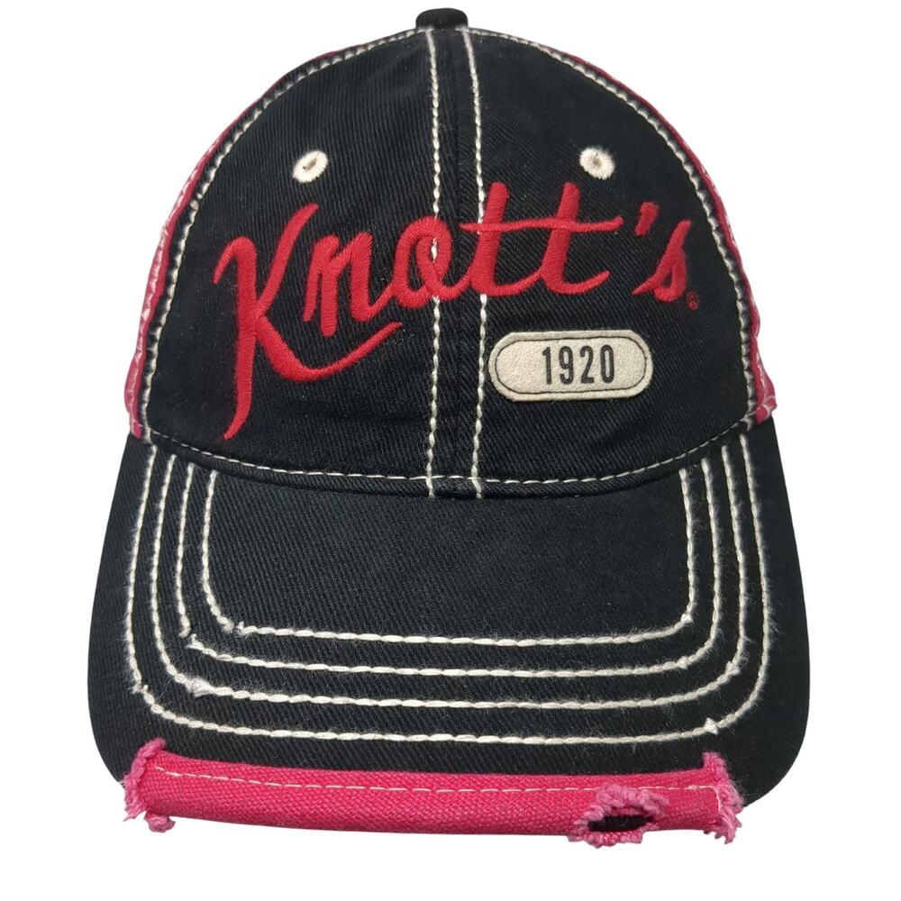 Knott's 1920 Strapback Baseball Cap Multi One Size Distressed 6 Panel Cedar Fair